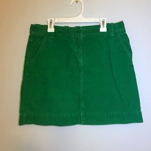J. Crew/ Women’s Green Corduroy Skirt Size 4